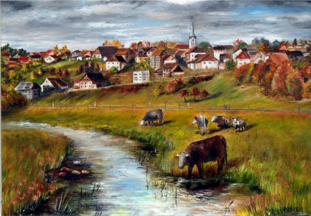 Des bovins boivent l'eau du Creugenat