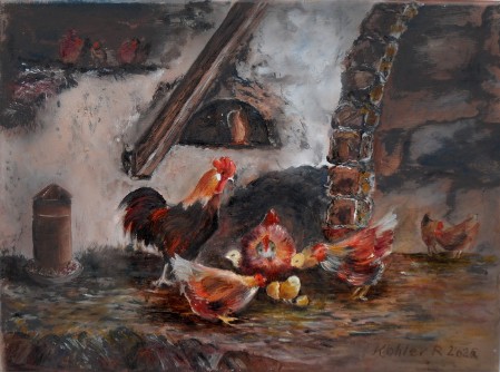 Les galinacées protègent leurs poussins